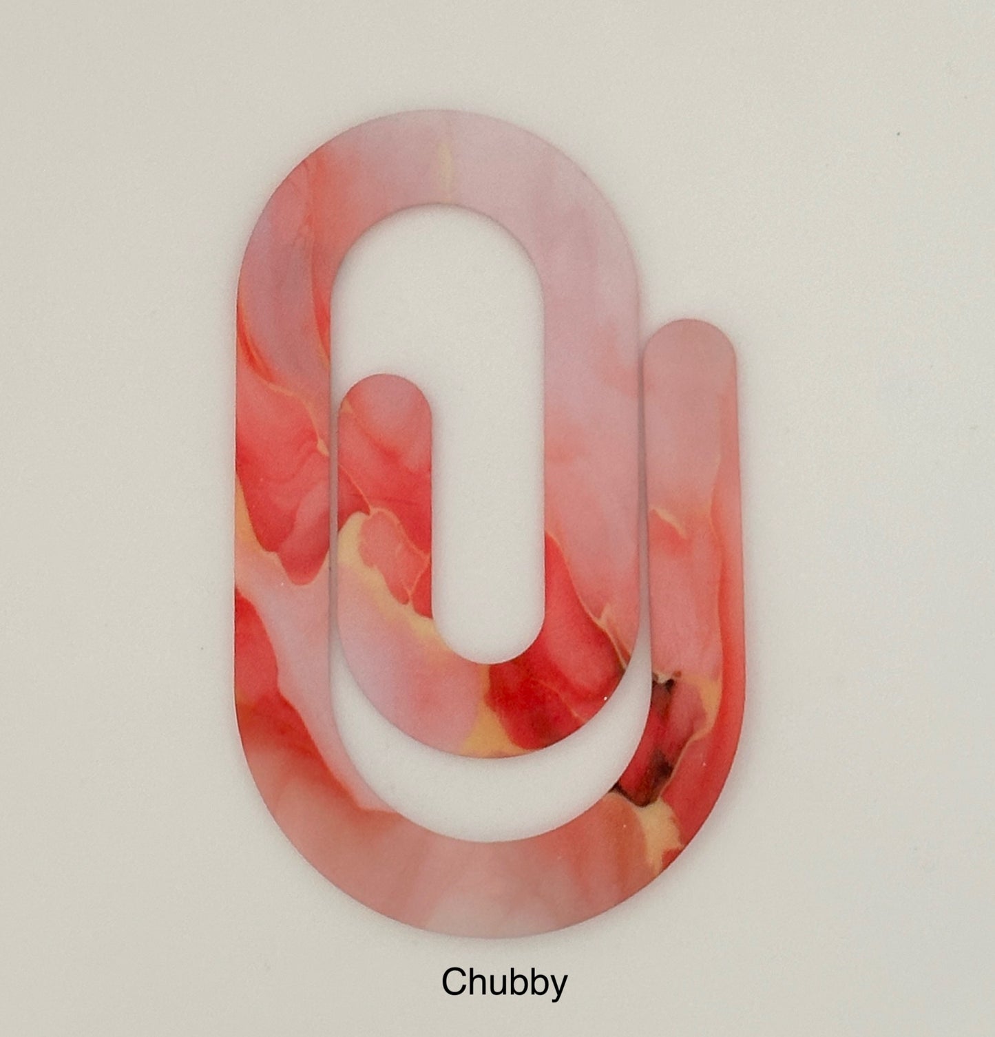 Pink Water Color Paperclip Bookmark