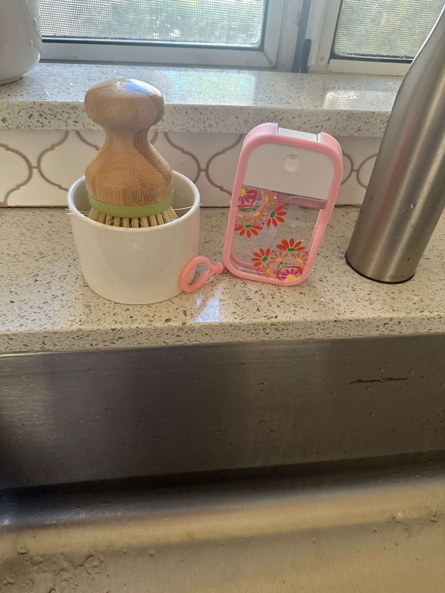 Hand Painted Mandala Hand Sanitizer Spray Vial