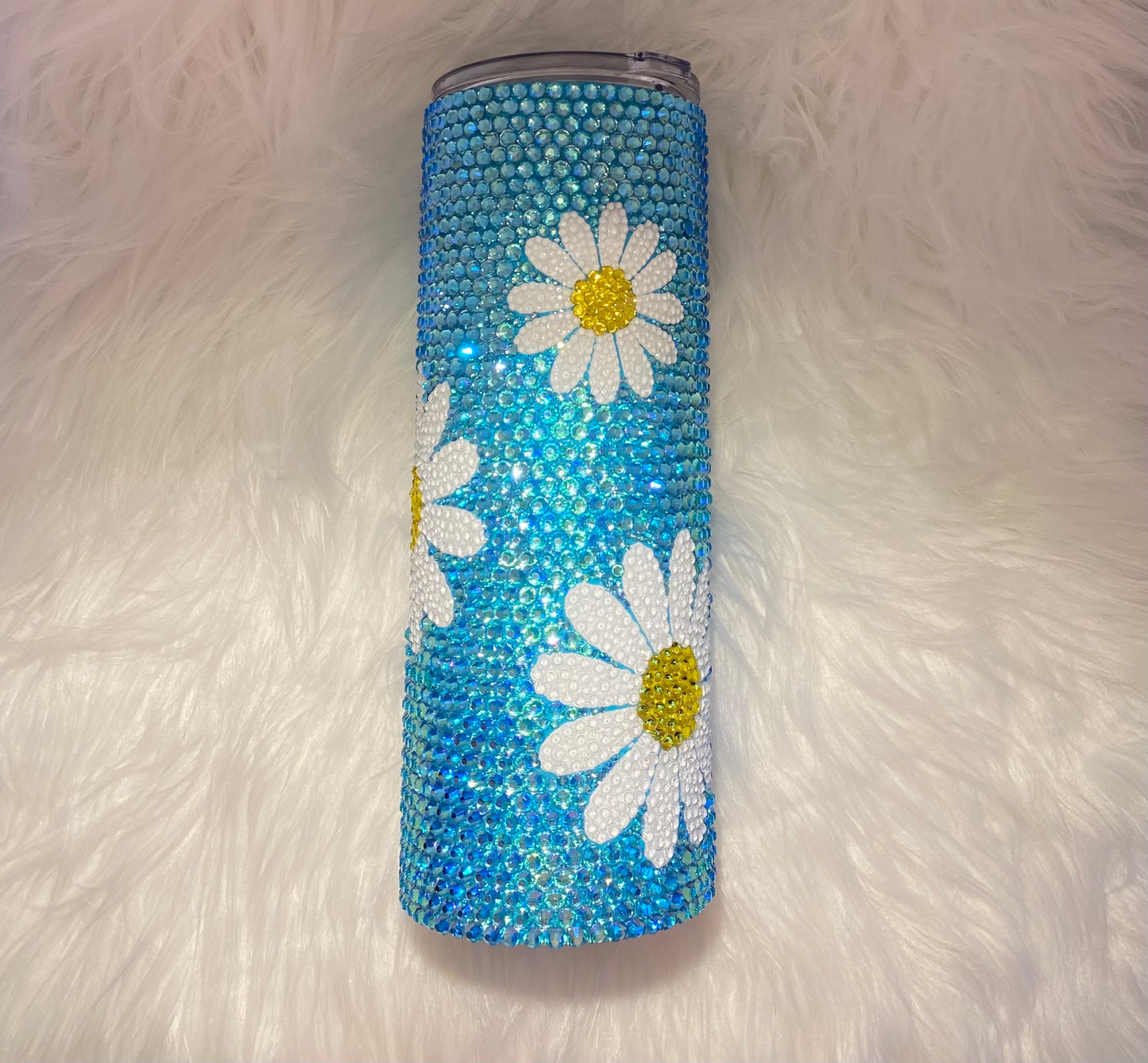 Daisy Rhinestone Tumbler * Ships Out Immediately * Free Shipping *