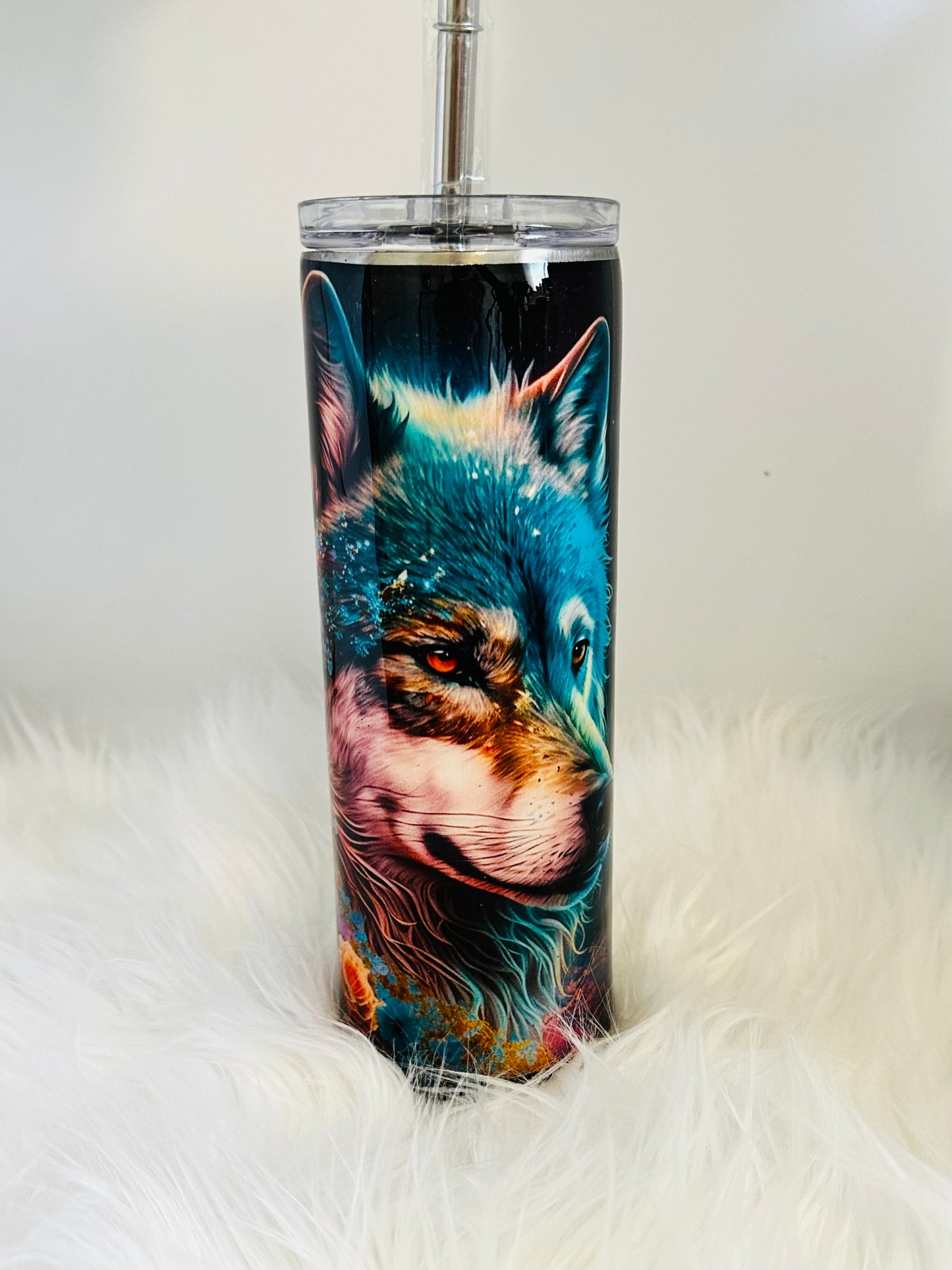 3D Wolf * Resin Tumbler * Ships Out Immediately * Free Shipping *