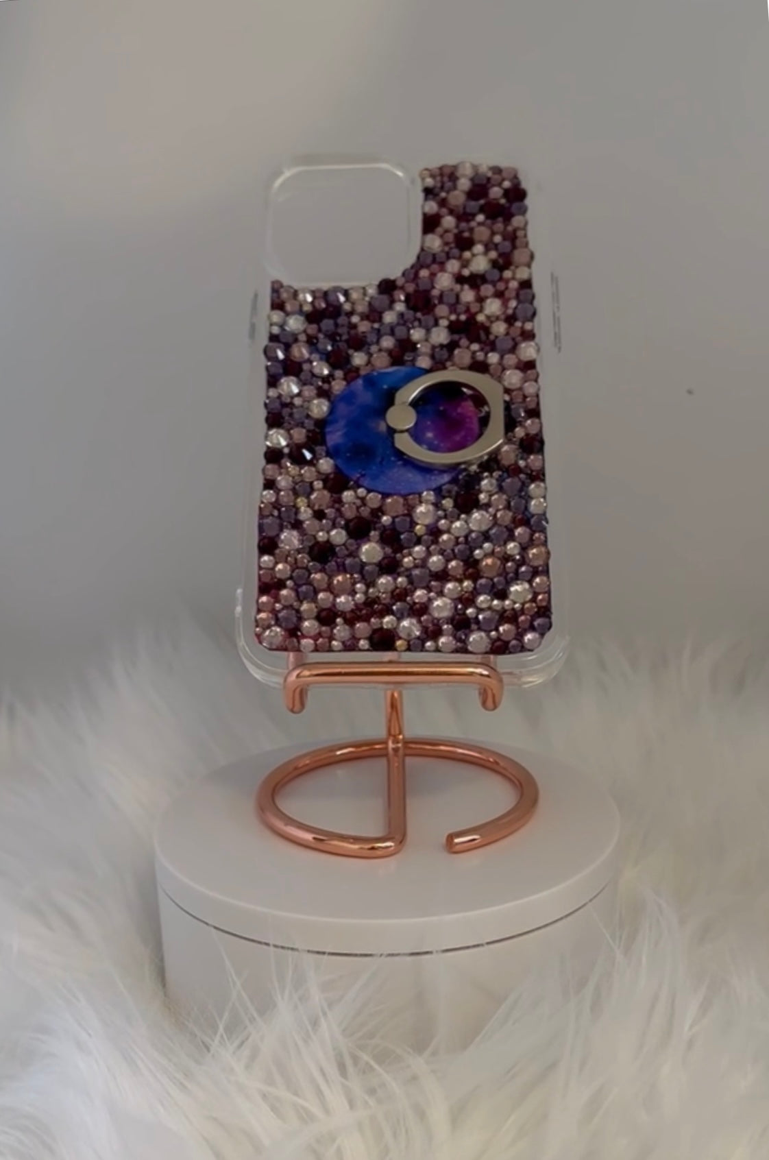 Amethyst Mix Rhinestone iPhone Case * All Models Available * Free Shipping *