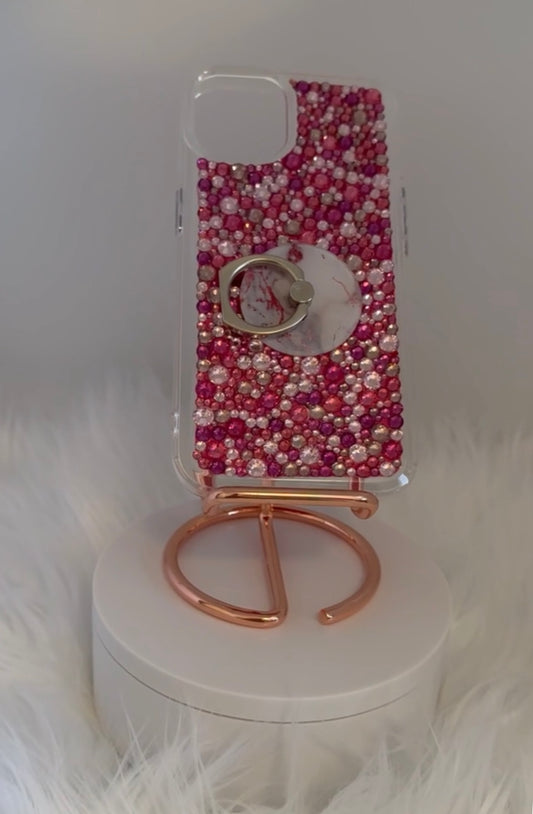 Pink Mix Rhinestone iPhone Case * All Models Available * Free Shipping *