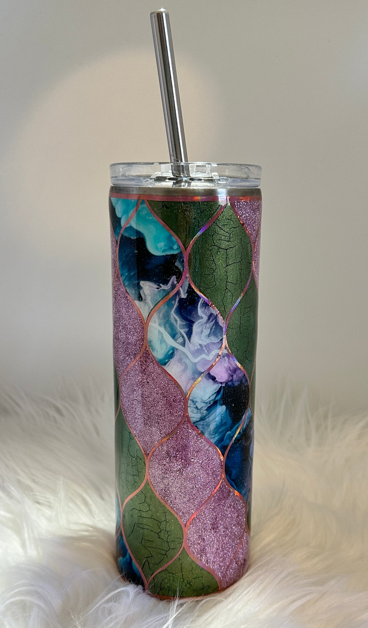 Wavy Argyle Tumbler with Optional Matching Pen * Ready to Ship Immediately * Free Shipping