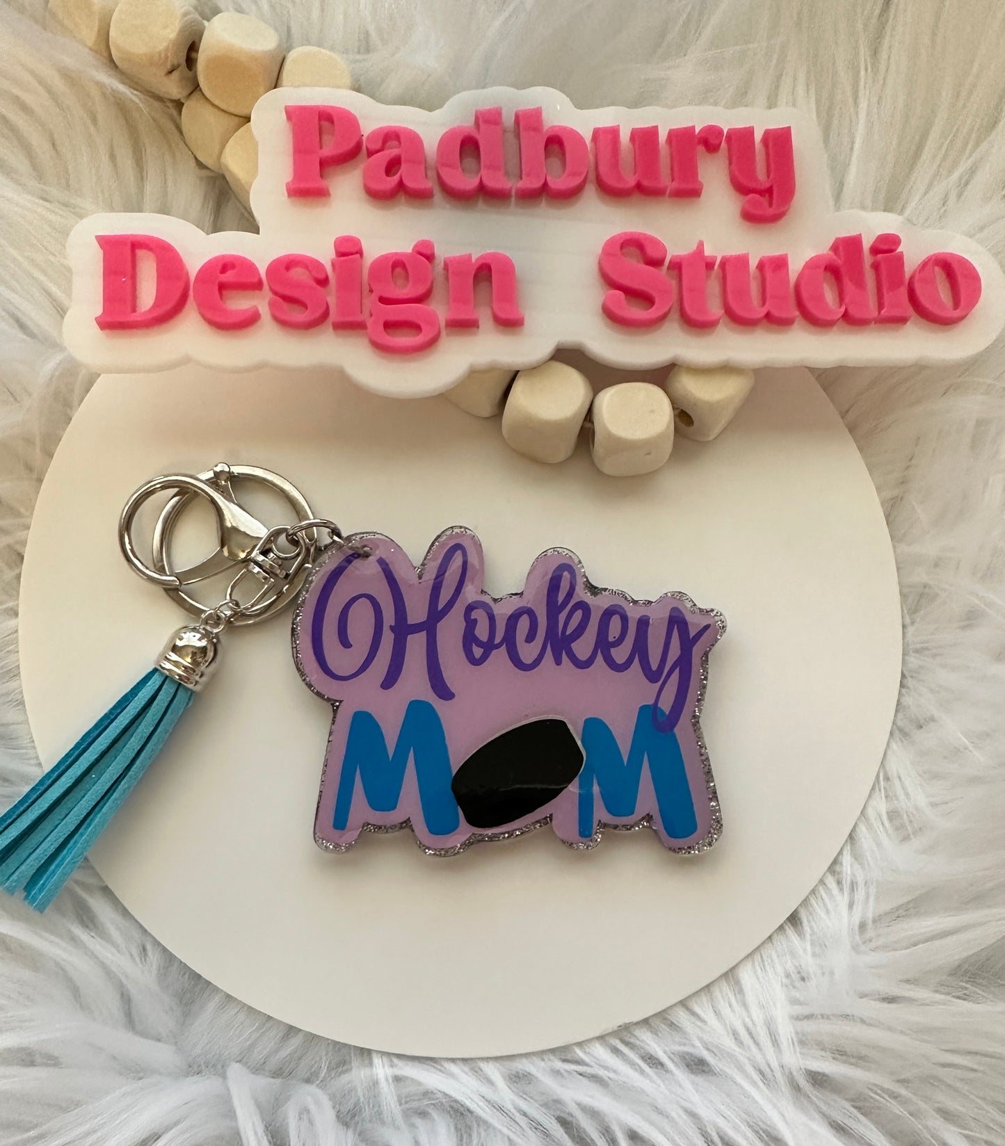 Hockey Mom Acrylic Keychain * Ready to Ship Out Immediately