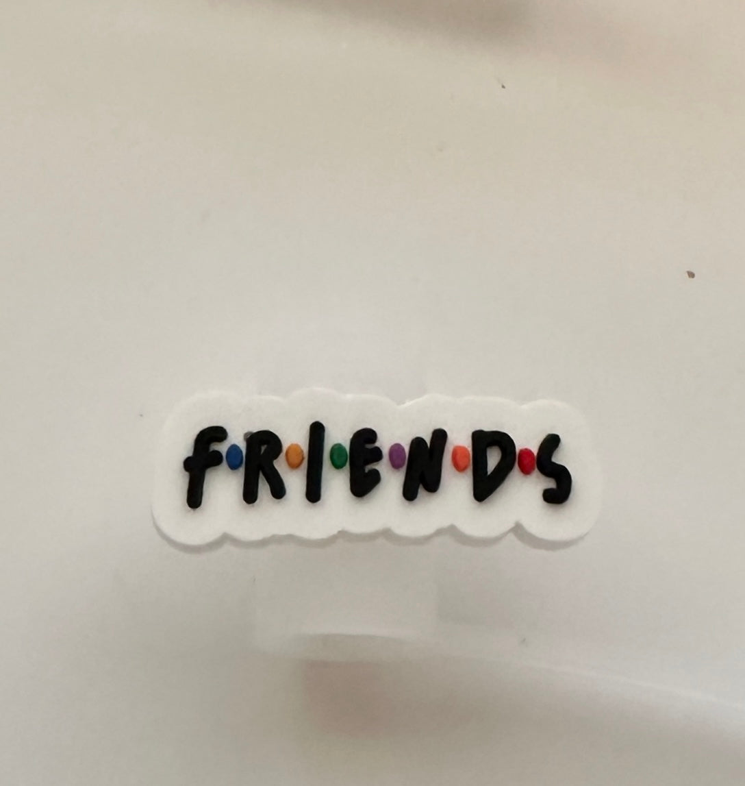 Friends Silicone Straw Toppers * Ships Out Immediately * Free Shipping * (Copy)