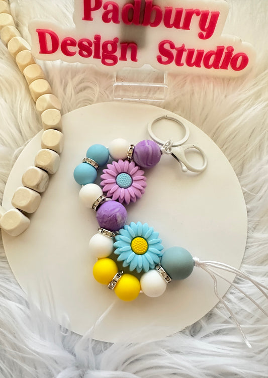 Full Swirl Flowers Keychain * Ready to Ship Out Immediately