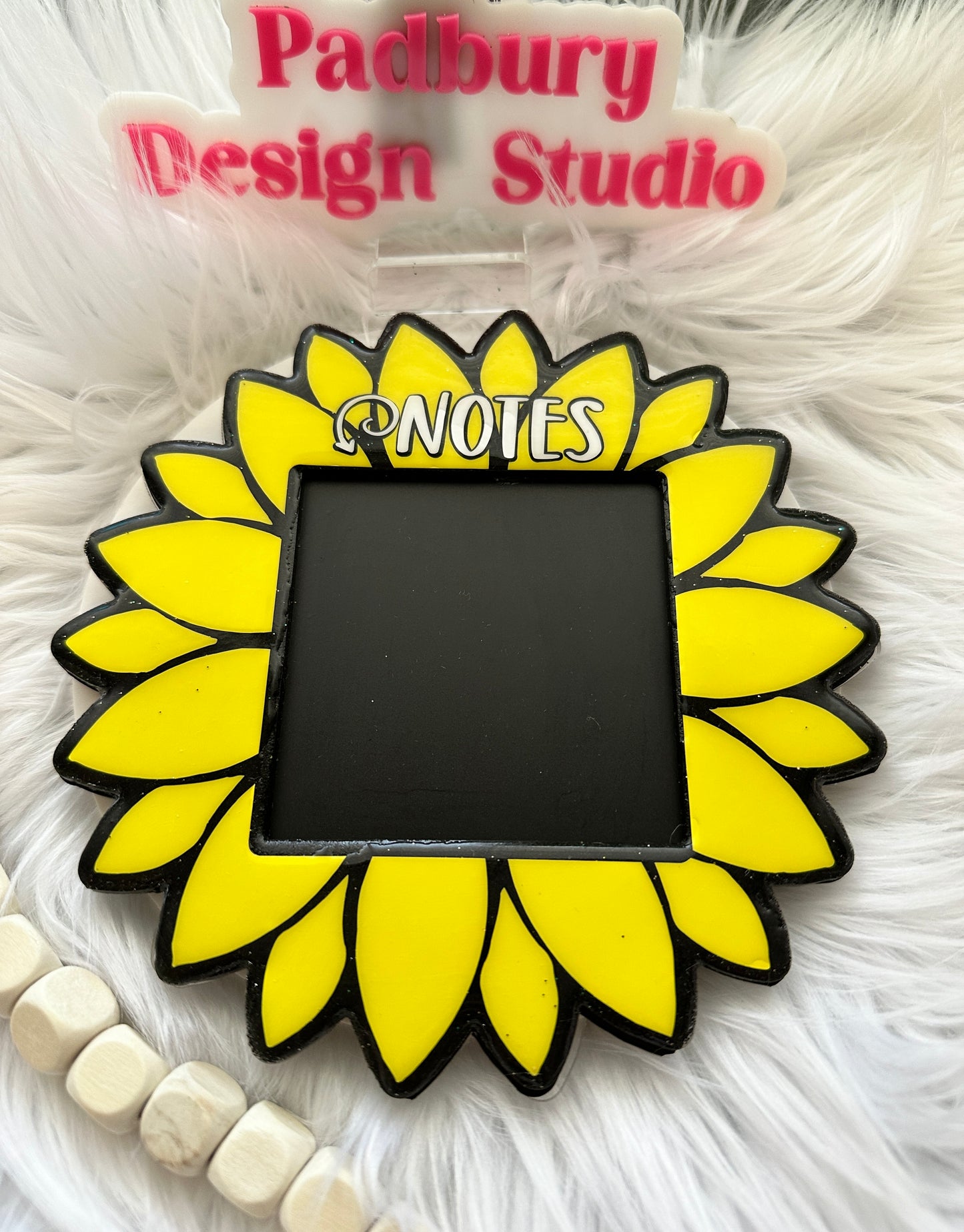 Sunflower Acrylic Sticky Note Holder * Can be Customized *