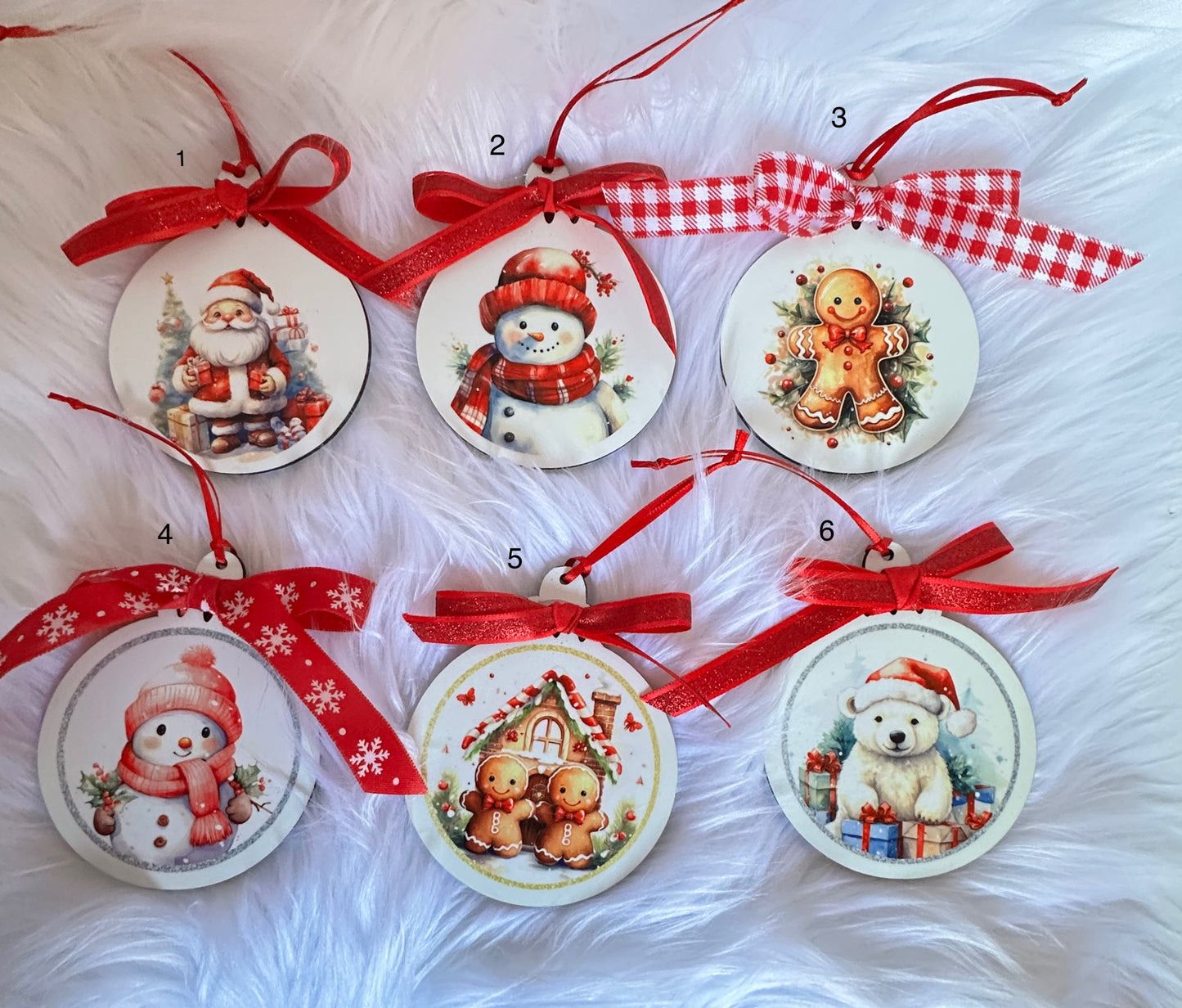 Acrylic Round Ornaments * Ready to Ship Immediately * Free Shipping *