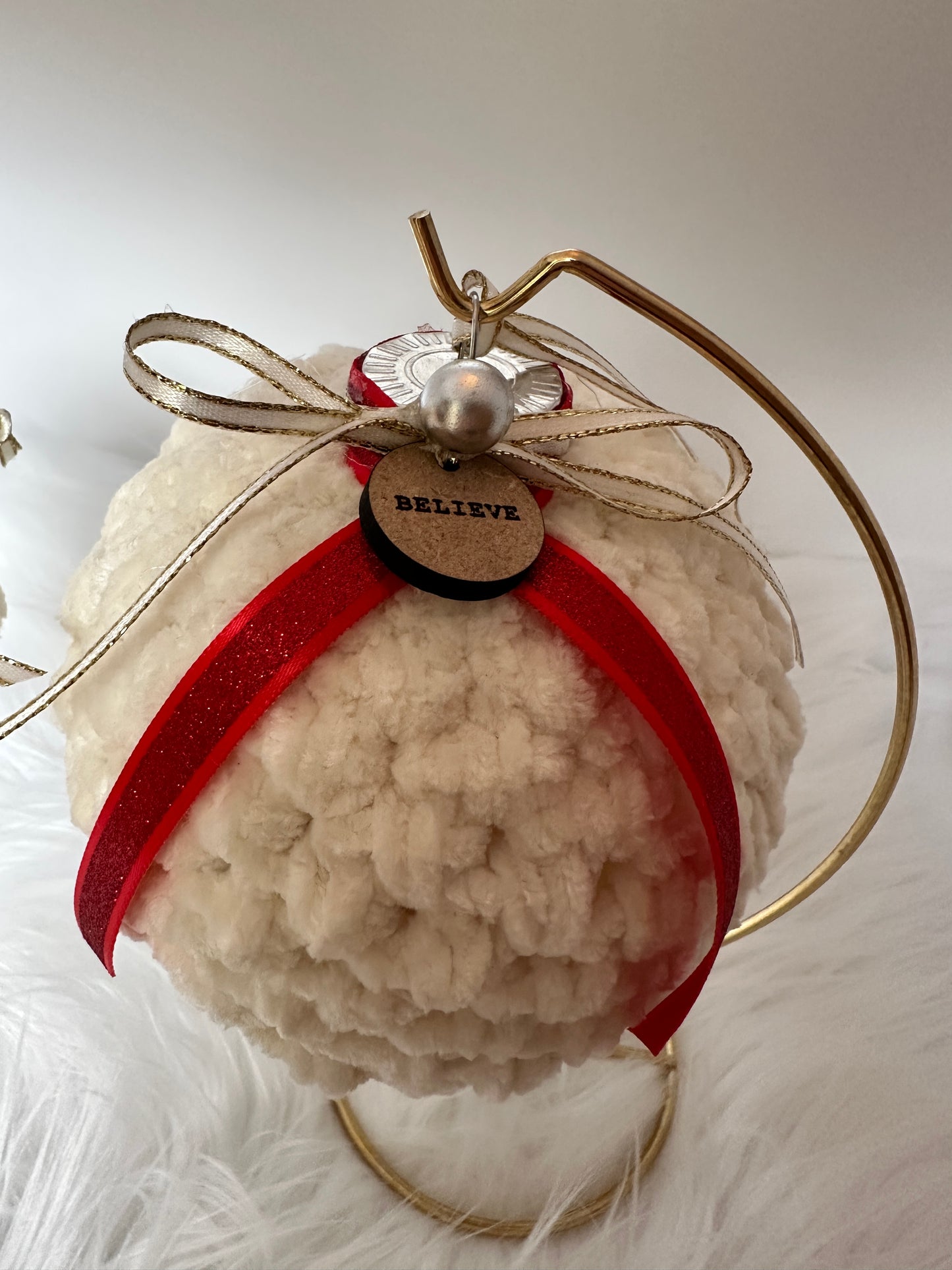 Crocheted Christmas Ornament * Ready to Ship Immediately * Free Shipping *