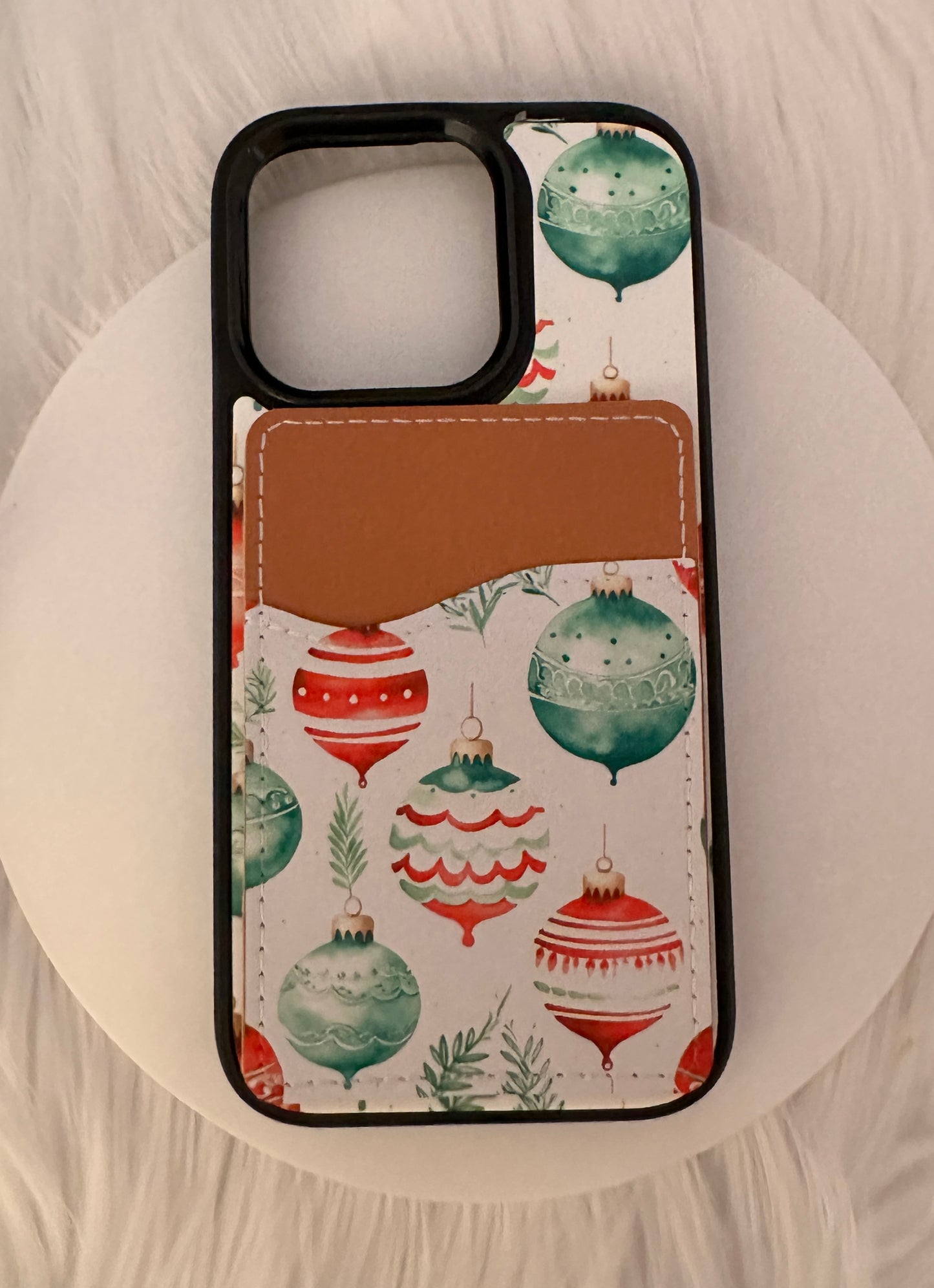 Christmas Themed Apple Cell Phone Case * Mag Safe * W/Optional Card Holder * Free shipping *