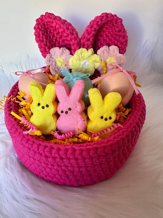 Crocheted Easter Basket