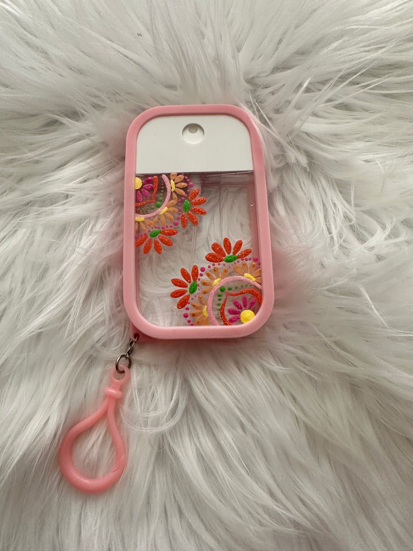 Hand Painted Mandala Hand Sanitizer Spray Vial